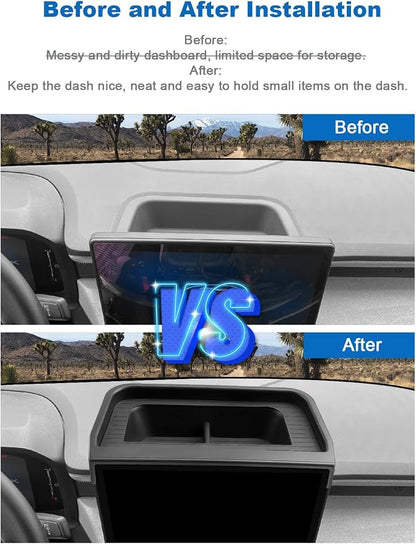 CDEFG for 2025 2026 Ford Maverick Center Console Dash Screen Organizer 13.2-Inch 2025 2026 Ford Maverick Dashboard Behind-Screen Storage Box 2025 2026 Ford Maverick Truck Accessories