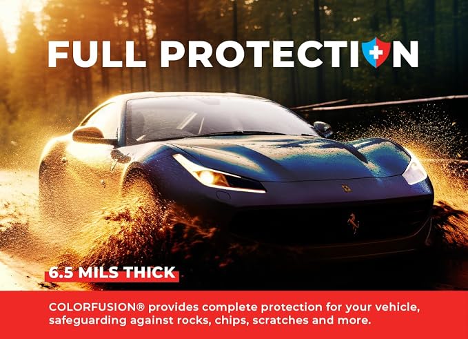 ColorFusion PPF by VViViD, Gloss Metallic Blue Chameleon Dry Apply PPF Vinyl Car Wrap Roll 1.3ft x 5ft