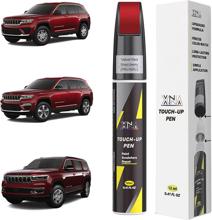 XNA Velvet Red/Snazzberry(PRV/NRV) for Jeep Touch Up Paint, Car Scratch Remover for Nicks and Chips Repair, 2-In-1 Quick & Easy Fix Car Scratch Repair Kit with Exact Color-Matched