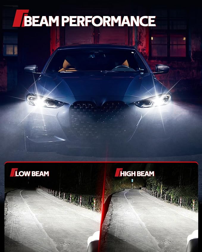 Torchbeam D3S HID Headlights, 400% Brightness HID Bulbs, 6000K Diamond White Xenon Replacement Bulbs, Metal Snap Ring and Base Lights, Pack of 2