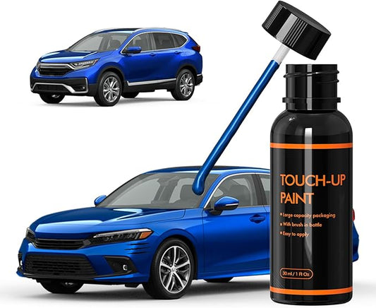 B-593M Aegean Blue Metallic Touch Up Paint for Honda, DIY Car Paint Scratch Repair Kit, Automotive Paints, Quick & Easy Fix Scratch Repair for Civic/CRV/Fit/HRV/CRZ/Insight
