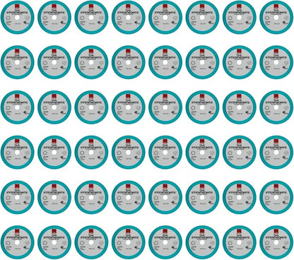 RUPES 9.DA100B Pack of 48 Light Blue D-A Intermediate Foam Polishing Pads 100mm | Ideal for Paint Correction| Improves Finishing Performance | Compatible with 4" Backing Plate