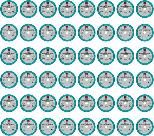 RUPES 9.DA100B Pack of 48 Light Blue D-A Intermediate Foam Polishing Pads 100mm | Ideal for Paint Correction| Improves Finishing Performance | Compatible with 4" Backing Plate