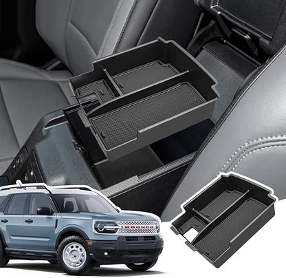 Center Console Organizer for 2026 2025 Ford Bronco 4 Door Models (Not for 2-Door, Manual Transmission or Bronco Sport)