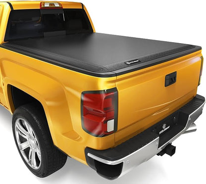 YITAMOTOR Soft Tri-Fold Truck Bed Tonneau Cover Compatible with 2014-2018 Chevy Silverado/ GMC Sierra 1500, Fleetside 5.8 ft Bed