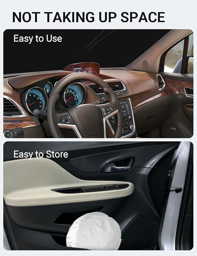 Proadsy 2026 Upgrade Front Windshield Sun Shade Foldable Sunshade Protector Custom Fit 2013-2022 Buick Encore Accessories