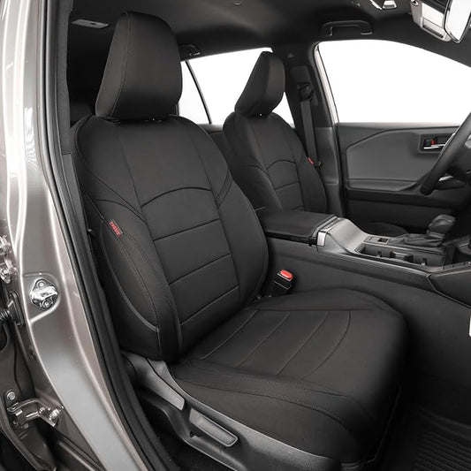 EKR Rav4 Seat Covers Custom Fit for Toyota Rav4 (Hybrid) Woodland/Limited 2026,Car Seat Cover Full Set for SUV,Neoprene(Black)