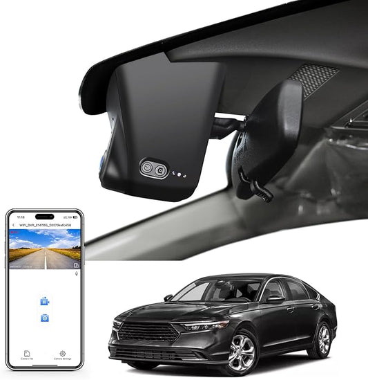 Mangoal 4K Dash Cam Custom fit for Honda Accord Gen11 2023 2024 2025 2026 & Hybrid, Integrated OEM Look, UHD 2160P Video, WiFi & App, GPS, 64GB Card