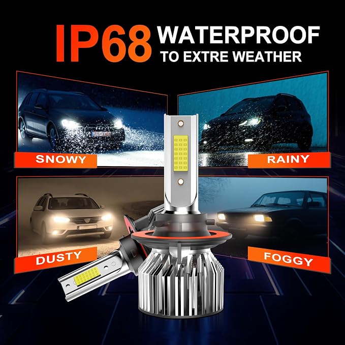 Compatible for Ford F250 F350 F450 F550 Super Duty 2005 2006 2007 2008 2009 2010 2011 2012 2013 2014 2015 2016 2017 2018 2019 2020 2021 2022, High Low Beam Fog Lights, Pack of 6
