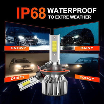 Compatible for Ford F250 F350 F450 F550 Super Duty 2005 2006 2007 2008 2009 2010 2011 2012 2013 2014 2015 2016 2017 2018 2019 2020 2021 2022, High Low Beam Fog Lights, Pack of 6