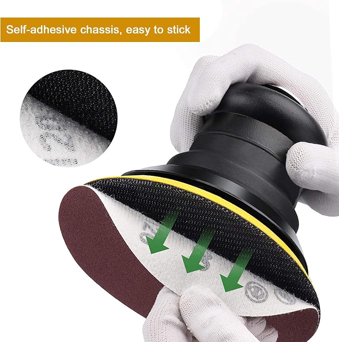 Ouya 3PCS 3" Hook and Loop Backing Pads 1/4"-20 Threads Polishing Buffing Plate for Dual Action Car Polisher