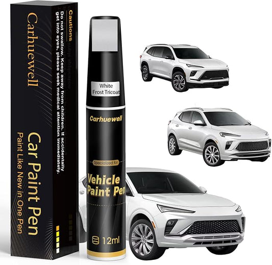 Touch Up Paint for Buick White Frost Tricoat(G1W/WA140X) Car Touch Up paint Genuine Exact Color Code Compatible With Buick Vehicle