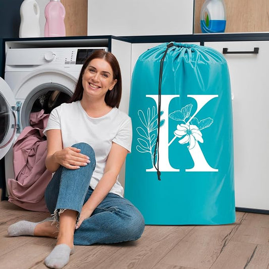 Sylfairy 2 Pack Extra Large Travel Laundry Bag, Dirty Clothes Organizer with Drawstring,Heavy Duty Travel Laundry Bags