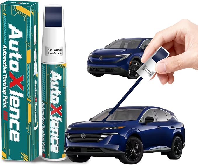 Deep Ocean Blue Metallic(RCJ) Touch Up Paint Compatible with Nissan Car Paint Pen Scratch Repair Automotive Scratch Remover Fix Exact Color Match