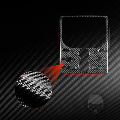 Premium Carbon Fiber Only Compatible with Ford Edge SEL 2011 2012 2013 2014 Accessories Car Central Control A/C Knob Climate Control Panel Cover Interior Trim Sticker Decal Black 1PC