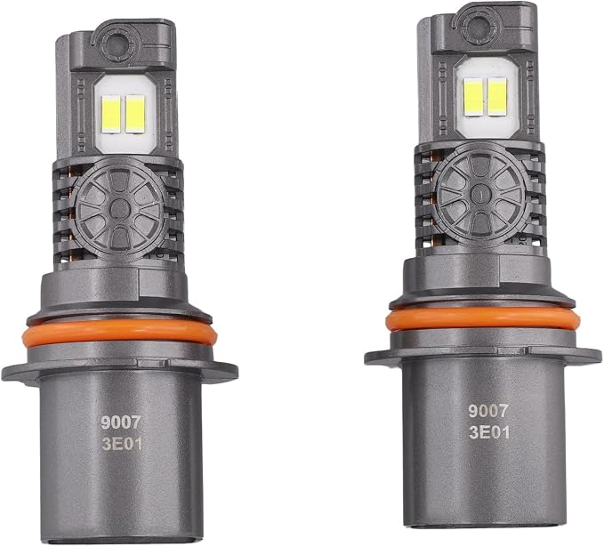 Termitor Latest Upgraded 9007 HB5 Light Bulb high/low beam, 50000LM 1000% Super Bright, 70000+ Hours Service Life, 6500K Cool White, 1:1 Halogen Replacement Light Bulbs, Plug N Play, Pack of 2