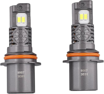 Termitor Latest Upgraded 9007 HB5 Light Bulb high/low beam, 50000LM 1000% Super Bright, 70000+ Hours Service Life, 6500K Cool White, 1:1 Halogen Replacement Light Bulbs, Plug N Play, Pack of 2