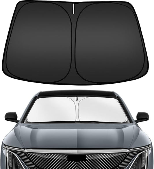 ARISMOTOR Windshield Sun Shade for Cadillac Lyriq Electric 2023-2025 2026, Custom Fit Foldable Front Window Sunshade Sun Visor Protector, Block UV Rays Keep Your Car Cooler