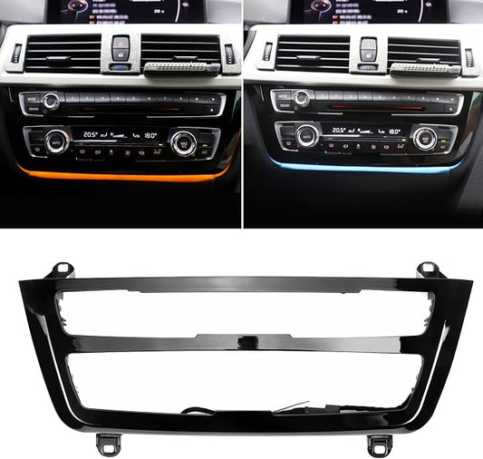 Jaronx Compatible with BMW LED Console Panel Ambient Light for 3 Series F30 F31 4 Series F32 F33, Radio AC Control Panel Replacement Ambient Lights with Dual Color LED Lighting