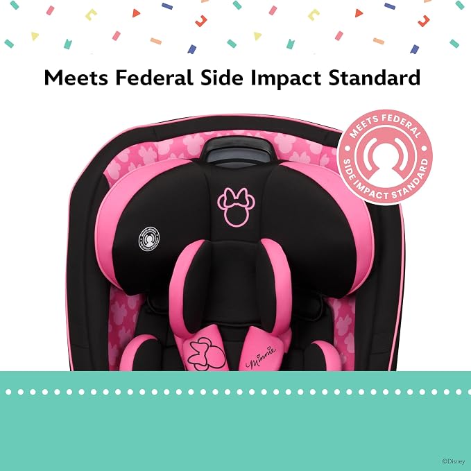 Disney Baby Grow and Go All-in-One Convertible Car Seat, Infant to Toddler Carseat, Midnight Minnie 2