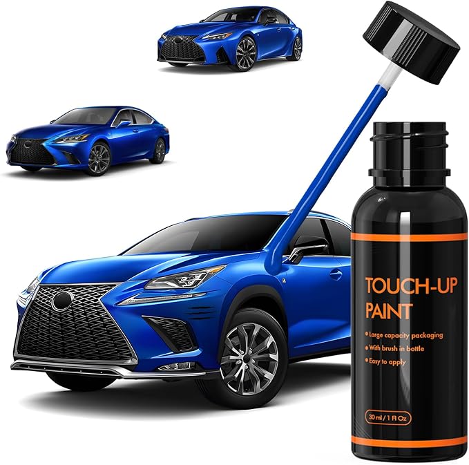 8X1 Ultrasonic Blue Touch Up Paint for Lexus, DIY Car Paint Scratch Repair Kit, Automotive Paints, Quick & Easy Fix Scratch Repair for ES/NX/IS/LC/UX/RC/GS