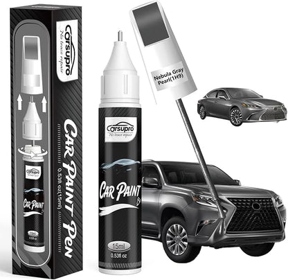 Nebula Gray Pearl(1H9) for Lexus Touch Up Paint Pen, 2 in 1 Car Scratch Remover with Pen Tip and Brush, Precise Color Match for Car Paint Scratch Repair, Quickly and Easily Fix Chips and Nicks