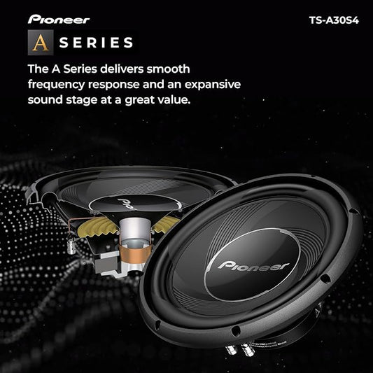 PIONEER TS-A30S4 12” Component Subwoofer, 1400 Watts Max Power