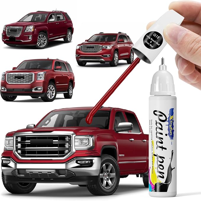 Crimson Red/Siren Red G1E/WA405Y Touch Up Paint Compatible with GMC, DIY Car Paint Scratch Repair, Automotive Paints, Quick & Easy Fix Scratch Repair for Sierra/Terrain/Yukon/Acadia