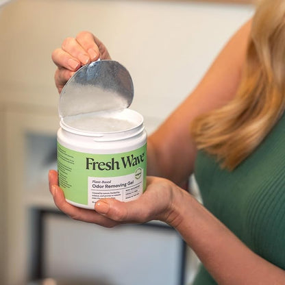 Fresh Wave Odor Removing Gel, 15 oz. & 7 oz. - Odor Absorbers for Home, Safer Odor Relief, Natural Plant-Based Odor Eliminator, Every 15 oz. lasts 30-60 Days, For Cooking, Trash & Pets