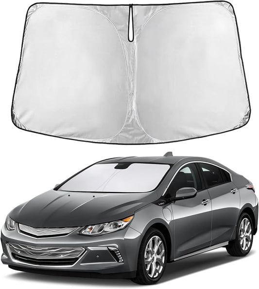EcoNour Windshield Sunshade Compatible for Chevrolet Volt 2016-2017 2018 2019, Sun Visor for Front Windshield & Window Sun Shade Cover, UV Heat Blocker & Protector, Car Accessories