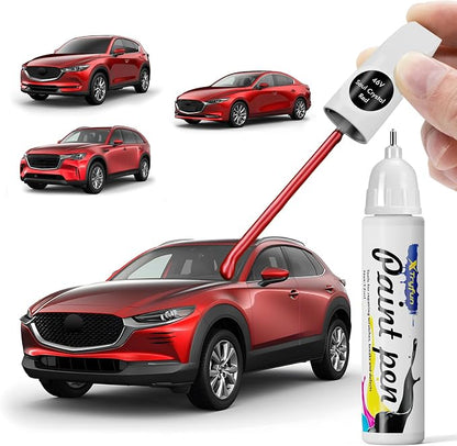46V Soul Crystal Red Touch Up Paint Compatible with Mazda, DIY Car Paint Scratch Repair, Quick & Easy Fix Automotive Scratch Repair for CX-5/CX-50/CX-30/CX-9/CX-90/CX-70/Mazda3/MX-5