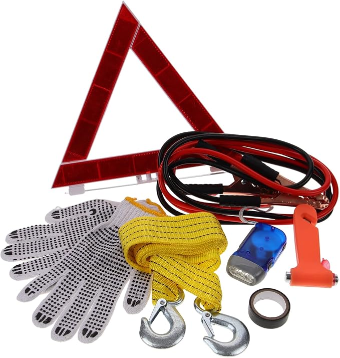 SOLUSTRE 1set Kit Vehicle Accessory for Roadside Assistance Compact and Multi-Functional Auto Tools for Cars Trucks and Rvs