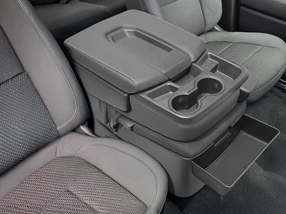 JKCOVER Center Console Hanging Organizer Box Compatible with 2019-2026 Chevy Silverado/GMC Sierra 1500 and 2020-2026 Chevrolet Silverado/Sierra 2500HD 3500HD Accessories(Split-Bench Folding Seat Only)