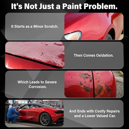 Touch Up Paint for Cars, 3-Pack - Red Car Scratch Repair Pen, Color Accurate Automotive Touch Up Paint, Long-Lasting Scratch Resistance, Fast-Drying & User-Friendly, Safe & Water-Resistant for Automotive & Household Touch-Ups