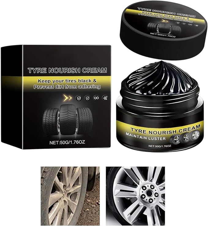 Tire Coating Paste - Ceramic Tire Coat,Tyre Nourish Cream | Rapid Acting Quick Penetrate for Seats Dashboards Vehicles Sedans Minivans Crossovers RVs SUV