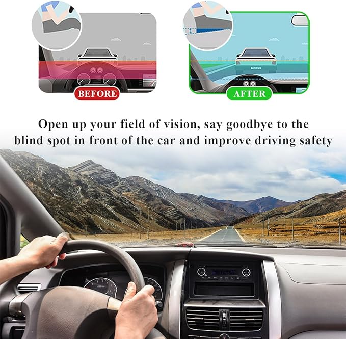 Car Seat Cushion, Comfort Memory Foam Car Cushion, Non-Slip Auto Booster Seat Cushion for Improve Driving Vision, Suitable for Vehicles Trucks SUVs Car Accessories (Black)