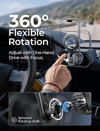 LISEN for MagSafe Car Mount, Magnetic Phone Holder for Car Vent Phone Mount, Air Vent Hands Free Phone Mount, Super Magnetic Phone Mount, Gifts Car Phone Holder Magnetic for iPhone 17 Pro Max 16 15