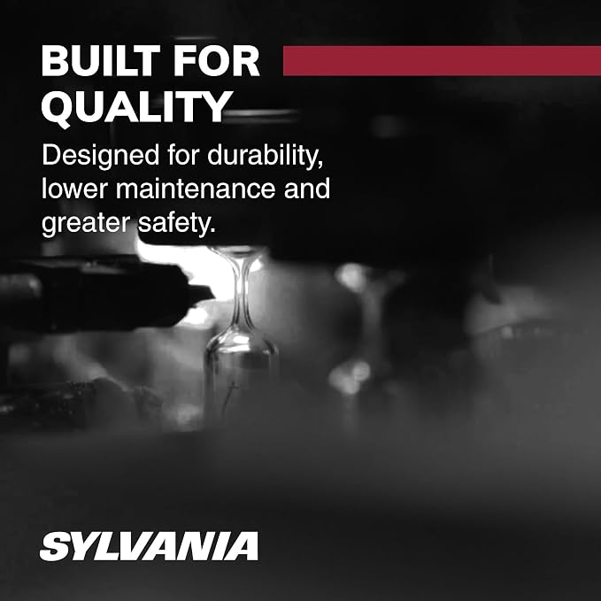 SYLVANIA - 2357 Long Life Miniature - Bulb, Ideal for Daytime Running Lights (DRL) and Back-Up/Reverse Lights (Contains 2 Bulbs)