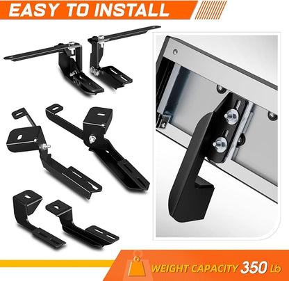 PM PERFORMOTOR 6.5" Running Boards Compatible with 2006-2018 Toyota RAV4, Pair of Stainless Steel Side Rails Step Bars with 6 Pcs Brackets, Polished Chrome