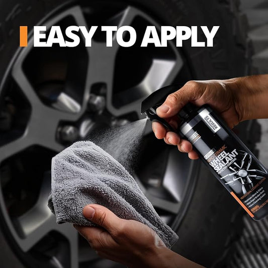 CERAKOTE Rapid Ceramic Wheel Sealant - Ceramic Spray Coating for Wheels - Quick and Easy to Apply - Repels Brake Dust – Extremely Hydrophobic