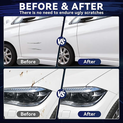 Car White Paint Touch Up Cars Scratch Repair for Vehicles, Rim High-Gloss White Paint Pen 30ML Quick Drying Automotive Scratch Repair, Non-toxic 1.5 oz Easy to Use