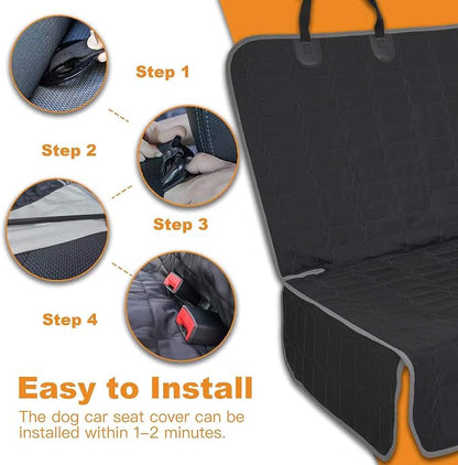 Reliadura Dog Car Seat Cover for Back Seat,Washable Bench Seat Cover for Truck,Nonslip Backseat Cover Protector for F150/Ram1500/GMC Sierra/Toyota/Chevrolet Silverado,Car Seat Covers for Dogs