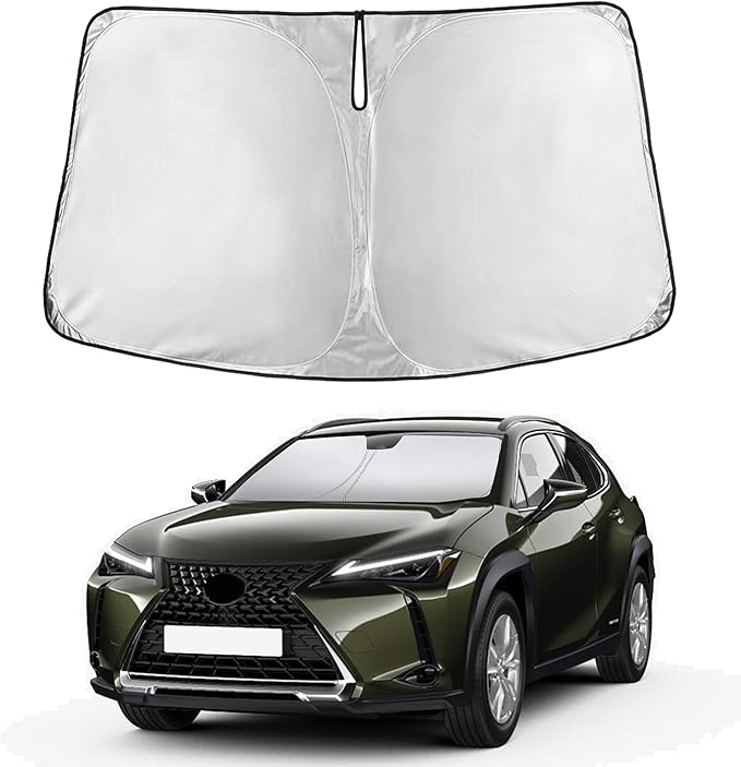 EcoNour Windshield Sunshade Compatible for Lexus UX 2019-2024 2025 2026, 200/250h/260h/300h/300e Sun Visor for Front Windshield & Window Sun Shade Cover, UV Heat Blocker & Protector, Car Accessories