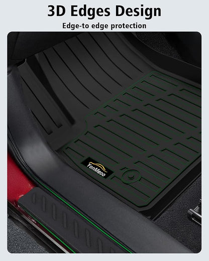 Floor Mats for Chevy Trailblazer AWD 2021-2025 2026 Trunk Mat with Backrest Mat All Weather TPE Full Set Liners & Door Sill Guards for Chevrolet Trailblazer Accessories, Black (Upper Cargo Floor Mat)