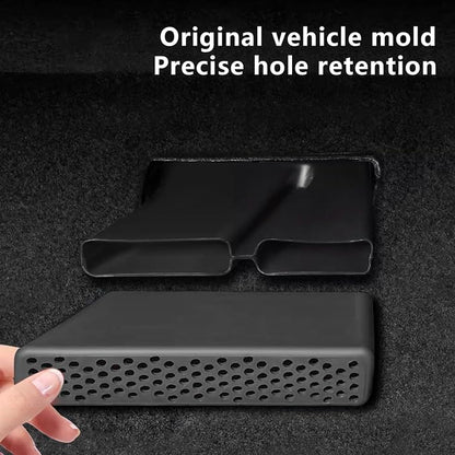 Temmis Car Under Seat Air Outlet Silicone Protection Cover for Toyota Highlander 2020-2025, Auto Interior Accessories Vent Protector Cap Set Accessory-Black