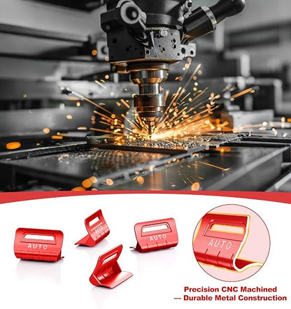 for Jeep 4 PCS Upgrade Metal Window Switch Button Cover Compatible with Jeep Wrangler JL JLU 2026 2025 2024 2023 2022 2021 2020 2019 2018 & Gladiator JT 2020-2026 Interior Accessories Gifts (Red)