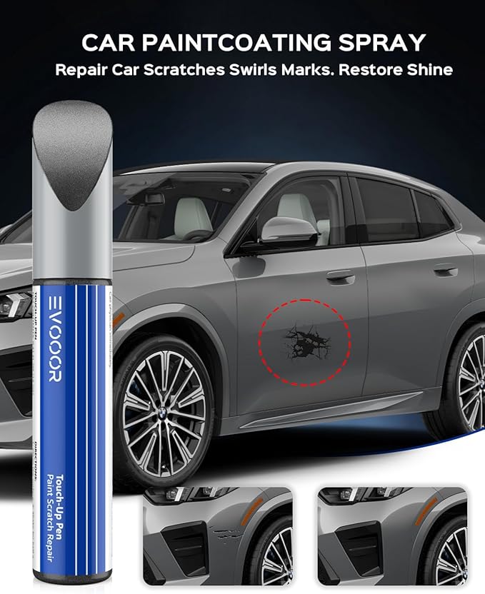 Touch Up Paint For BMW, Mineral Grey(B39) Exact Match Touch Up Paint Car Scratch Repair(Mineral Grey Metallic for X2/2 Series Tourer)