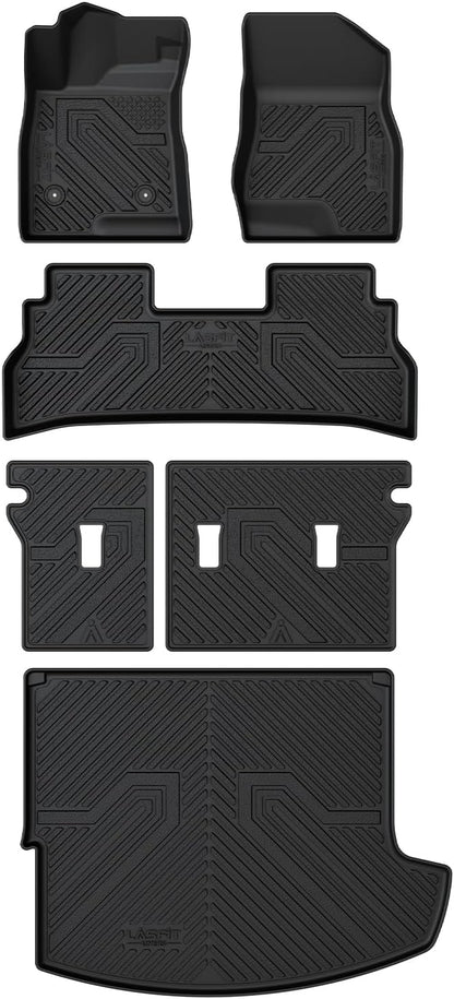 LASFIT Floor Mats for Buick Envista 2024 2025 2026, All-Weather Protection TPE Car Mats Floor Liners 2 Rows & Cargo Mats & Seatback Mats Full Set for Buick Envista Accessories, Black
