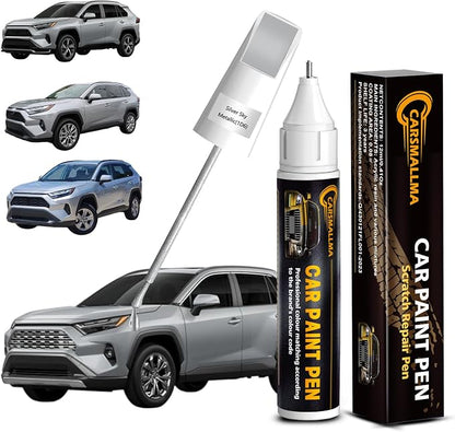 Car Touch Up Paint(1D6 Silver Sky Metallic) for Toyota, Color Accurate Car Scratch Repair Remover Pen,Automotive Paint Quick & Easy to fix vehicle Chips and Nicks Scuff