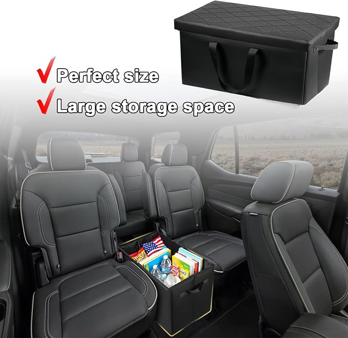Car Seat Organizer for 2019-2025 Subar Ascent, Backseat Box Console Organizer for Children's Baby Supplies, Snack Organiser, Travel Dual Storage Organizerc